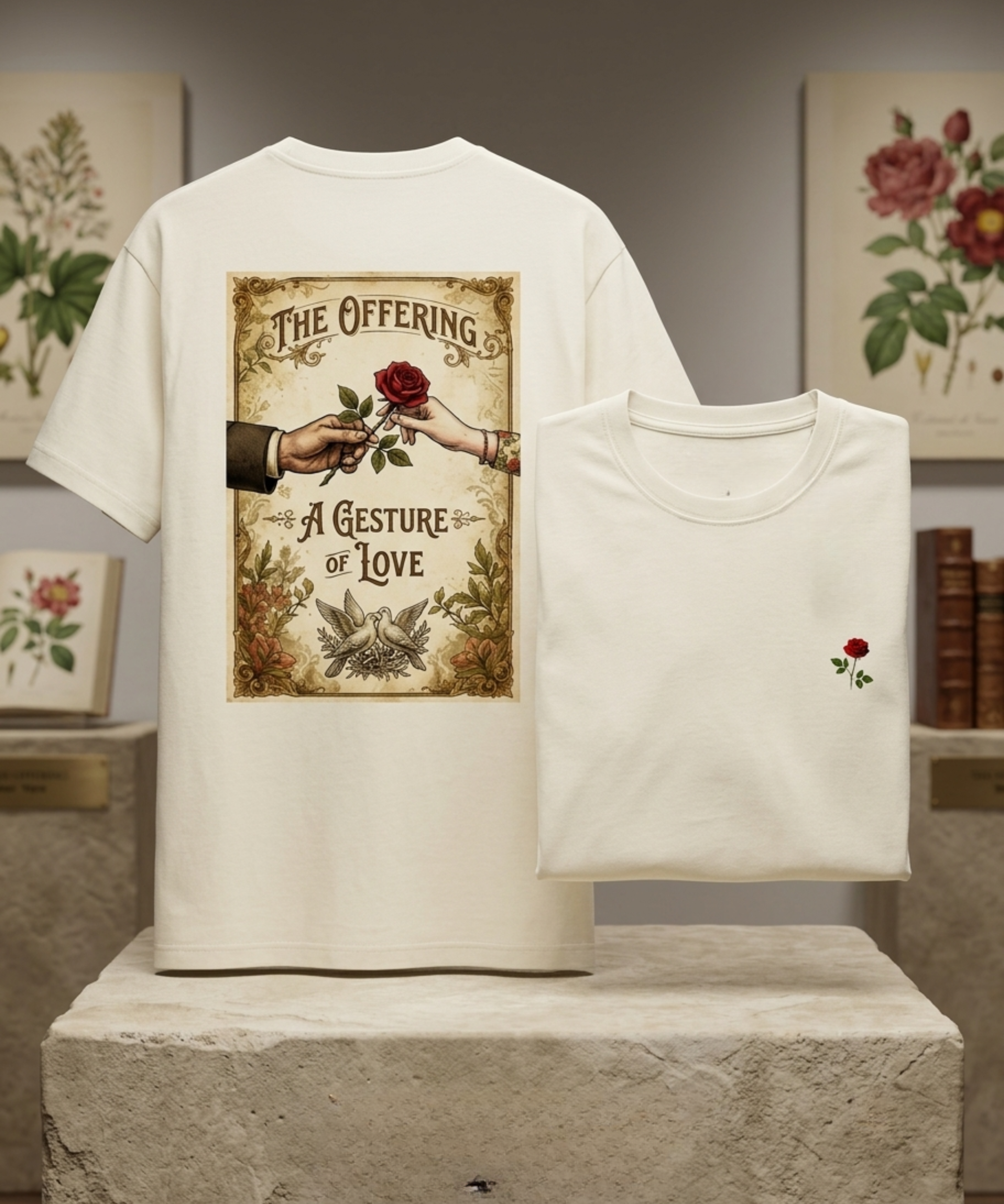 The Offering Vintage Rose Oversized Tee