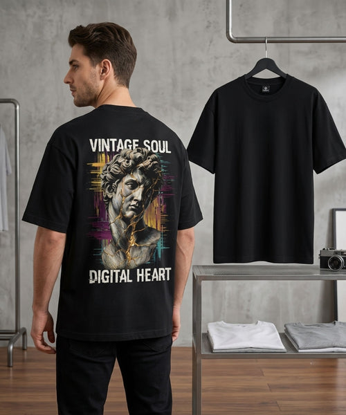 Digital Renaissance – Vintage Soul Oversized Tee